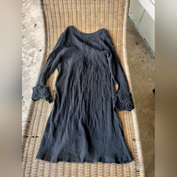 Club Z Collection Black Tunic Vacation Large Dress - Picture 4 of 4